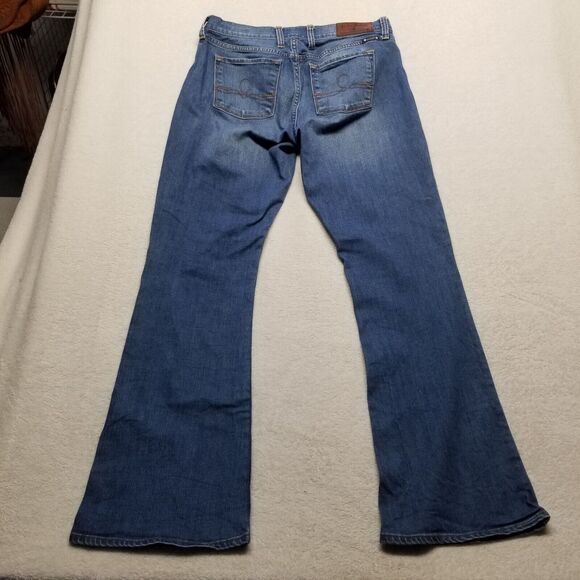 Lucky Brand 8/29 Jeans Sofia Boot Cut Mid Rise Med Wash Blue Denim Western Rodeo - Picture 14 of 15